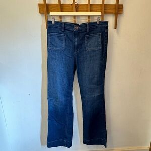 Ann Taylor Loft Modern Wide Leg Denim Trouser, size 12/31